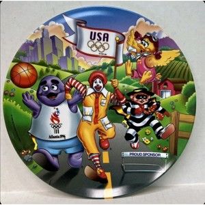 Rare VINTAGE 1996 McDonalds Proud Sponsor ATLANTA OLYMPICS Collector's Plate NEW